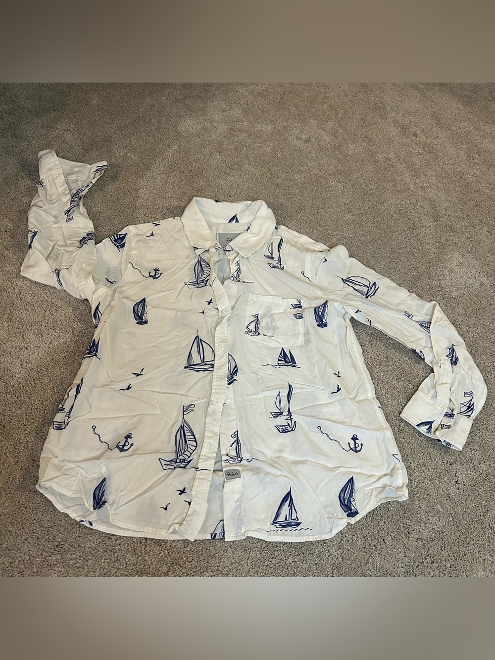 Rails sailboat button-down
